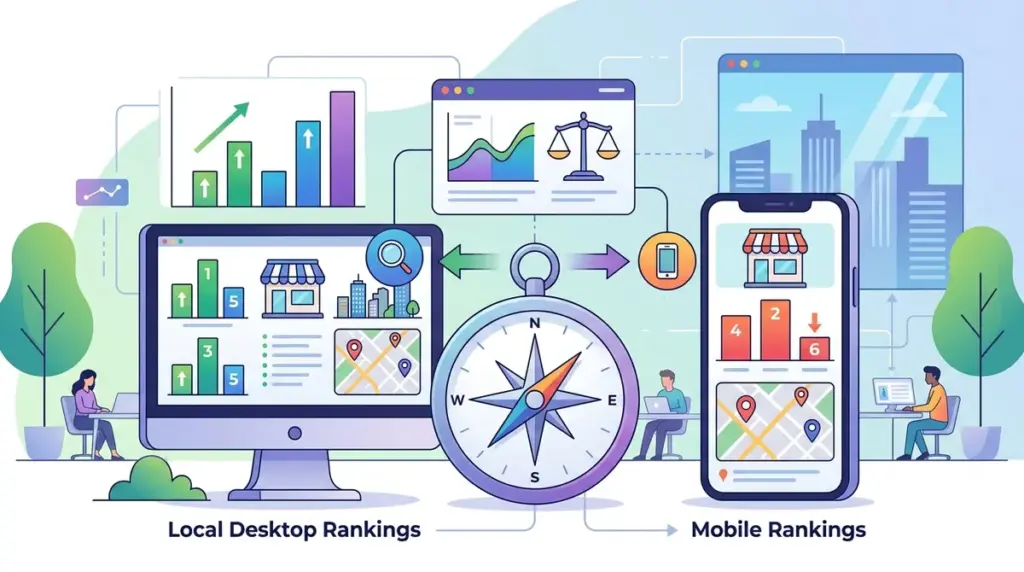 How to Compare Local Desktop and Mobile Rankings